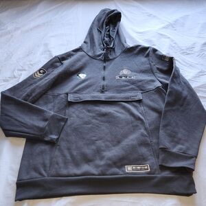 MILITARY APPRECIATION COLORADO BUFFALOES PULLOVER FLEECE HOODIE GRAY SIZE 2X